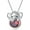 January - Garnet, variant on SISGEM Elephant Necklace with Birthstone Elephant Pendant Necklace Sterling Silver Gift for Women