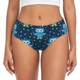 thumbnail image 1 of Balery Blue Owl Ropa Interior de Algodón para Mujer con Dibujo – Braguitas Cómodas y Elásticas, Estilo Clásico-Small, 1 of 6