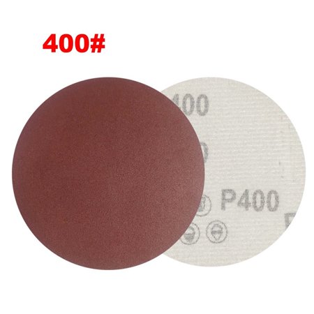 

BUYISI 20pcs 5inch 125mm No Hole Hook and Loop Sanding Discs 60-2000 Grit Sandpaper 400#