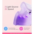 thumbnail image 4 of MelodySusie UV Nail Lamp, ART06F UV Light for Gel Nails, Nail Dryer with 2 Timer, Purple, 4 of 7