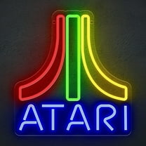 Atari Neon LED Sign, Officially Licensed, Gaming Light (12" x 13")