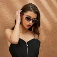 thumbnail image 4 of Lilgiuy Women Retro Round Sunglasses Summer Lightweight Vintage Shades UV Protection for Small Face Mirrored Fashion, 4 of 4