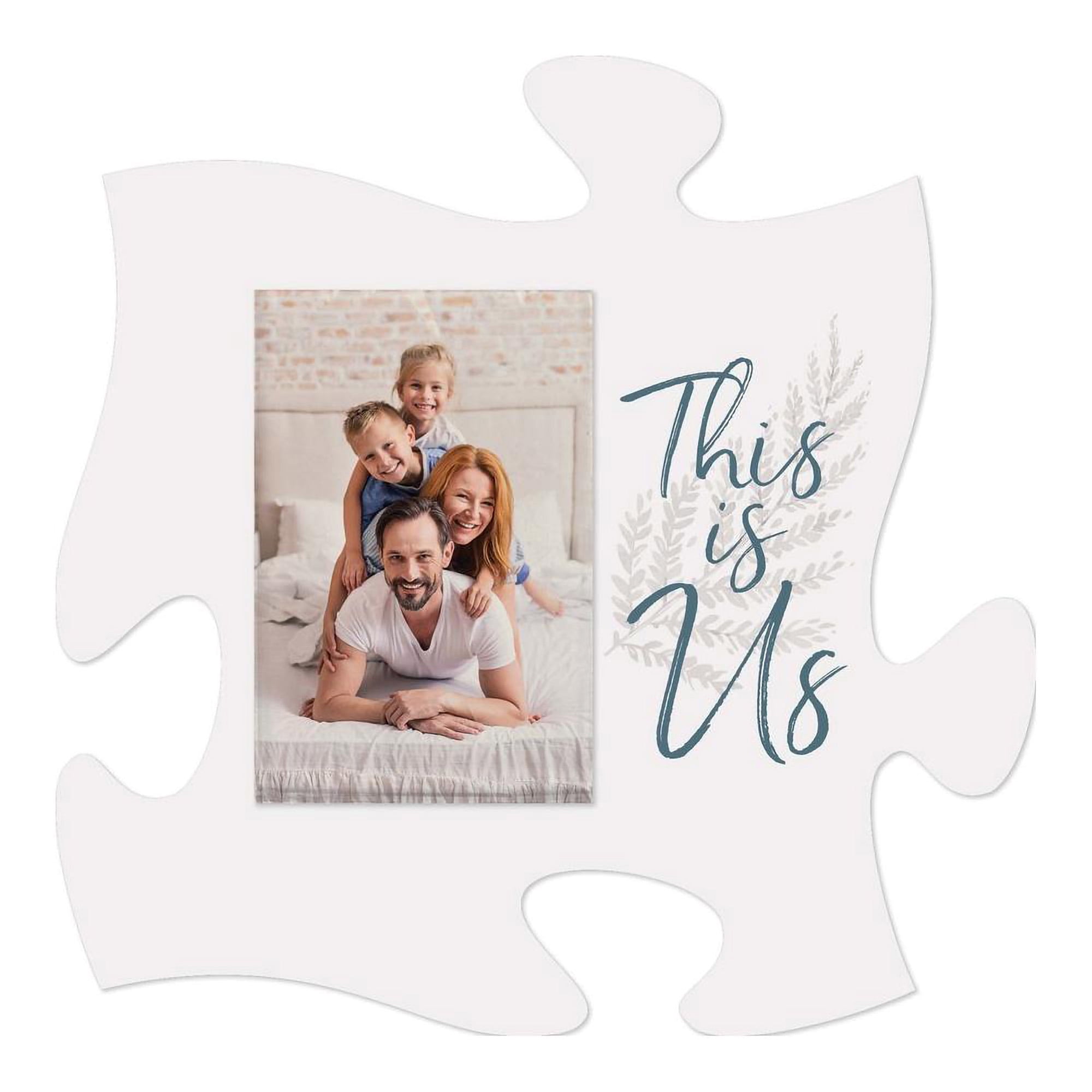 Graham Dunn Forever Classic White 6 X 6 Wood Mini Puzzle Piece Wall Photo Frames P Graham Dunn Forever Classic White 6 X 6 Wood Mini Puzzle Piece Wall Photo Frames P