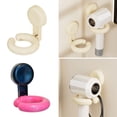 thumbnail image 4 of Space Saving Wall Mounted Suction Cup Hair Dryer Organizer Bathroom Accessory, 4 of 16