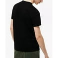 thumbnail image 4 of Lacoste Mens Crew Neck Pima Cotton Jersey T-shirt Black TH6709 031, 4 of 4
