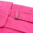 thumbnail image 6 of KIDSCOOL SPACE 8-Pocket Girls Wide-leg Denim Pants, 5-14T Ribbed Elastic Waist with D-ring Loops Cargo Jeans,Pink,4-5 Years, 6 of 7