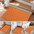 thumbnail image 6 of 2x3 Door Mat Rug, Orange Morocco Non-Skid Rubber Backing Large Rectangle Rugs - Living Room Bedroom Home Office, Geometric Leaf Diamond Lattice Abstract Indoor Floor Mat Carpets Washable Rug, 6 of 9