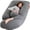 Jersey/BlackGrey, variant on BATTOP Pregnancy Pillow,Body Pregnancy Pillows for Sleeping with Cooling Cover,Support for Head,Head,Back,Legs,Belly,Hips,Maternity Body Pillow for Pregnancy
