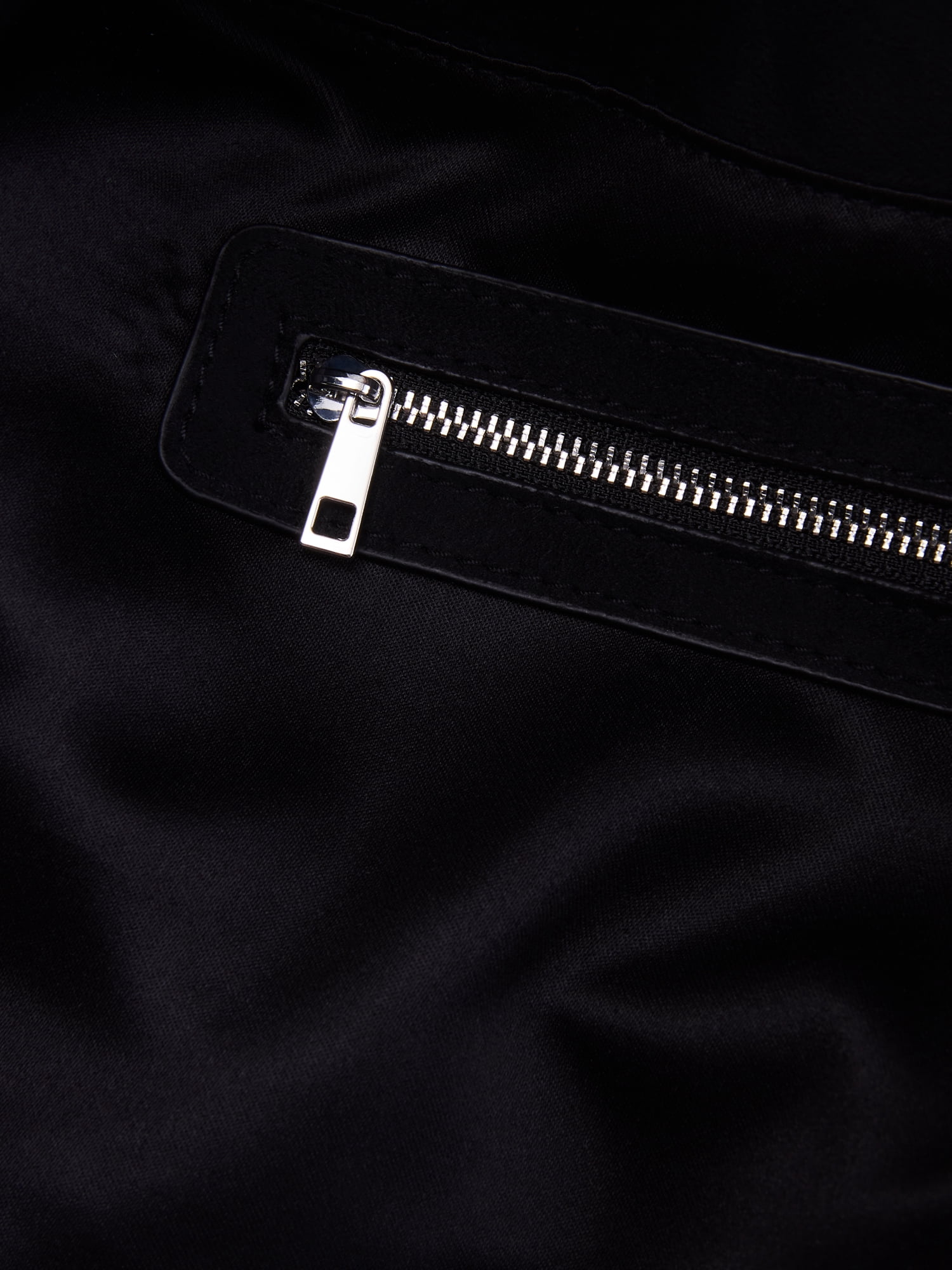 Scenario Women's Large Crossbody Suede Handbag, Black