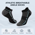 thumbnail image 6 of COOPLUS 12 Pairs Mens Ankle Running Socks Athletic Cushioned Breathable Socks for Men, 6 of 9