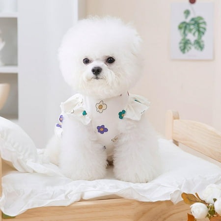 Dog Dress Pet Puppy Skirt Dog Clothes Photo Props Funny Breathable Cat Princess Dresses Costume for Outdoor Holiday Accessories M