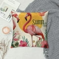 thumbnail image 2 of PHYHOO Summer Flamingo Pillow Covers Decorations Throw Pillows Farmhouse Outdoor Patio Cushion Case for Sofa Couch Home, 2 of 5