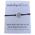 thumbnail image 2 of Unbiological Sister Charm Bracelet, Soul Sister Bracelet, Best Friend, Friendship Bracelet, BFF gifts, Adjustable Best Friend Infinity Bracelets for Women, Teens, and Girls, 2 of 7