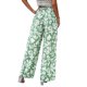 thumbnail image 5 of Women Floral Print Palazzo Pants Summer Bohemian Wide Leg Pants High Waist Casual Lounge Pant Trousers with Pockets Yellow XL, 5 of 5