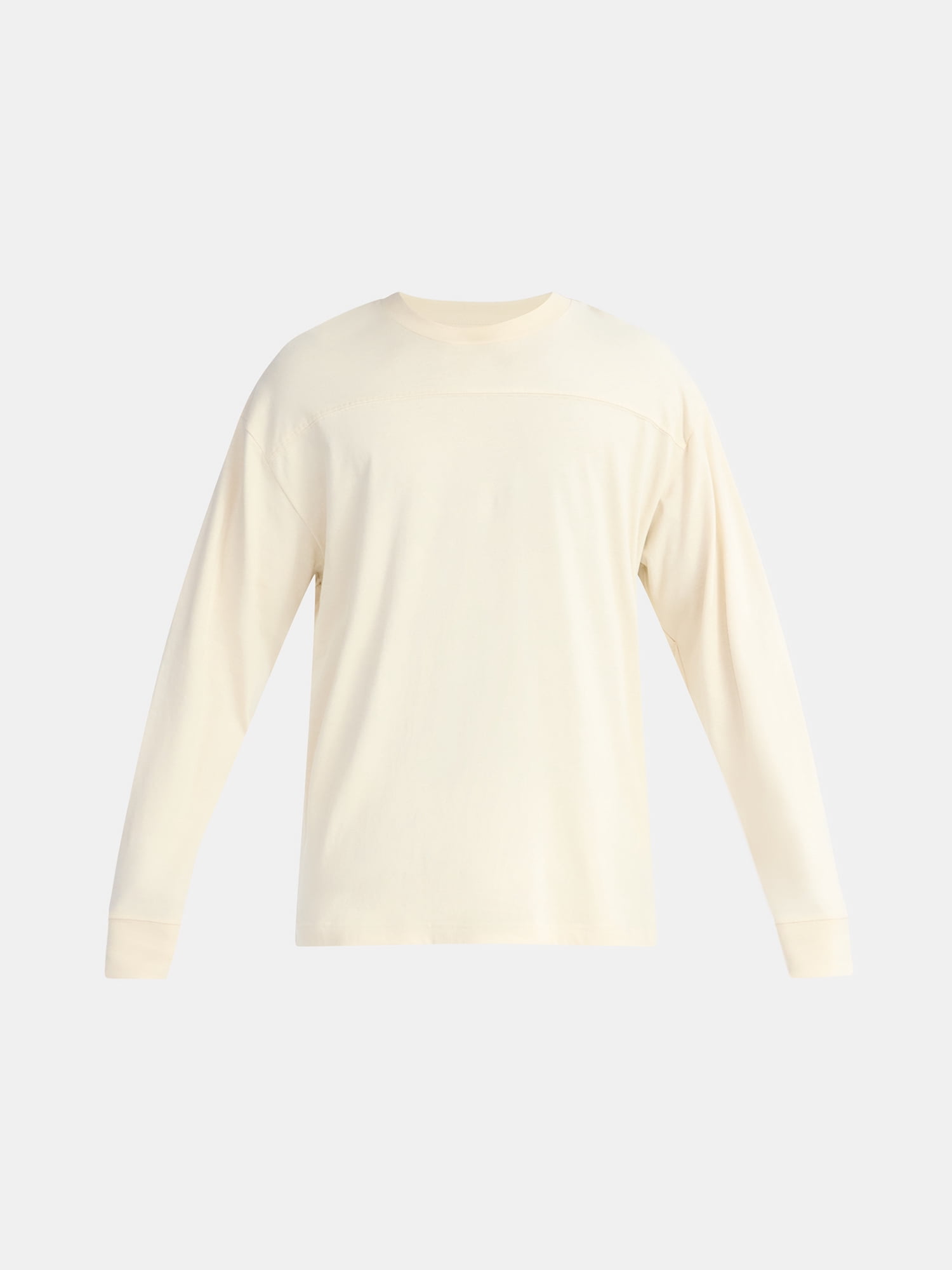 No Boundaries Cotton Washed Tee with Long Sleeves, Men's & Big Men's