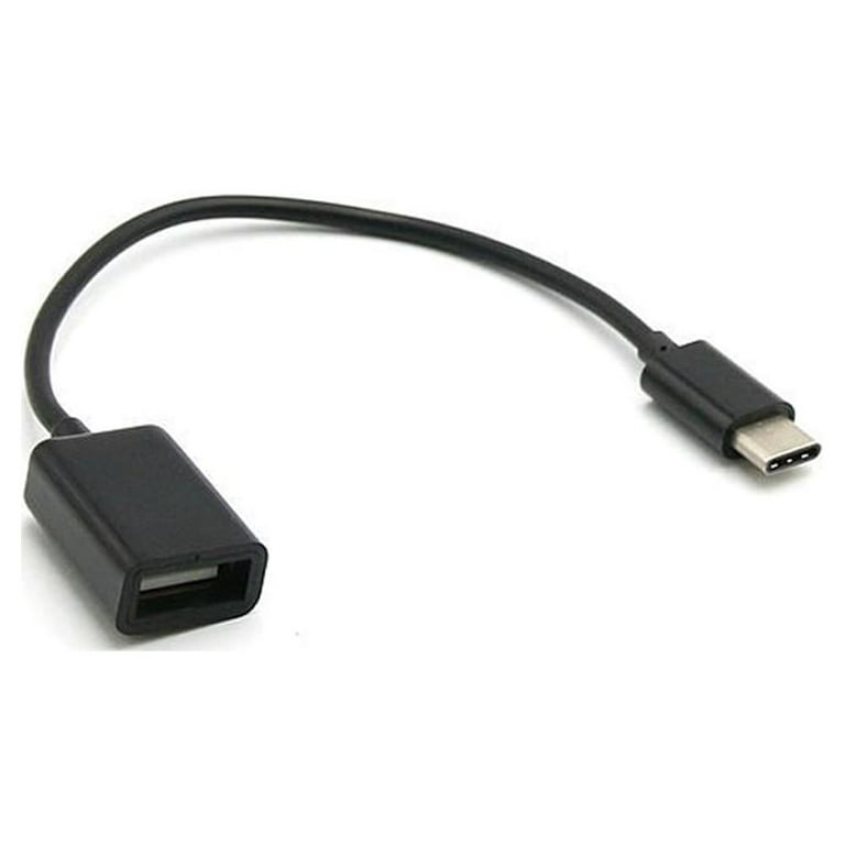 Cable Adaptador OTG Usb Hembra a Micro Usb V8 Macho – Negro