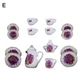 thumbnail image 2 of Walbest Doll House Miniature Mini Ceramic Tea Set Model, Dollhouse Food Play Scene Model Fairy Garden Decor Ornaments, 2 of 7