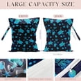 thumbnail image 2 of Waterproof Wet Bag for Swimsuit, Travel Beach Wet Dry Bag, Hidden Zipper Reusable Starfish Baby turtle Wet Bags, for Travel Beach Wet Swimsuits Toiletries Diapers Dirty Gym Clothes Laundry Bag, 2 of 6