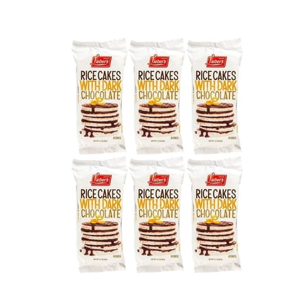 Chocolate Covered Rice Cakes Gluten-Free Low Calorie Kosher Certified 3.1 Oz (Pack of 6 Total of 18.6 Oz)