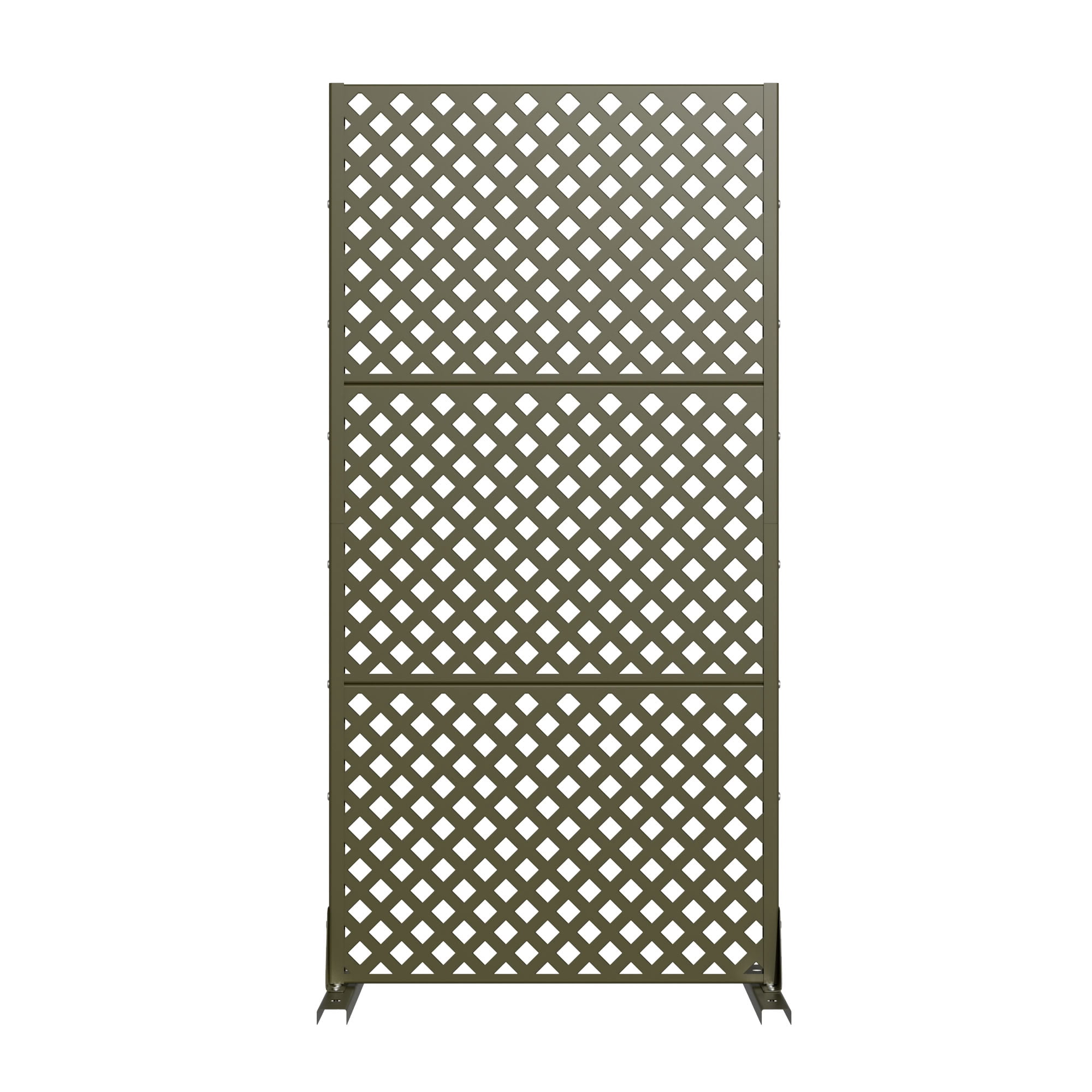 MAYEERTY 59*30in Outdoor Privacy Screen, Tiny Patio Metal Privacy Fence, Privacy Panel for Balcony, Backyard, Garden