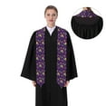 thumbnail image 4 of Xecao Mardi Gras and Donuts Print Graduation Shawl Stole Honor Stole Adult 72" Academic Commencements, 4 of 7