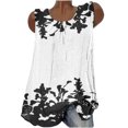 thumbnail image 4 of Tops sin mangas de gasa para mujer, Tops de tubo para verano, blusas casuales sexys para vacaciones Pompotops  lopia992136, 4 of 5