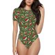 thumbnail image 1 of Fotbe Christmas Hat sock Body de Mujer con Cuello Redondo y Mangas Cortas, Sin Mangas Ajustado, Suave, Cómodo y Básico-Medium, 1 of 7