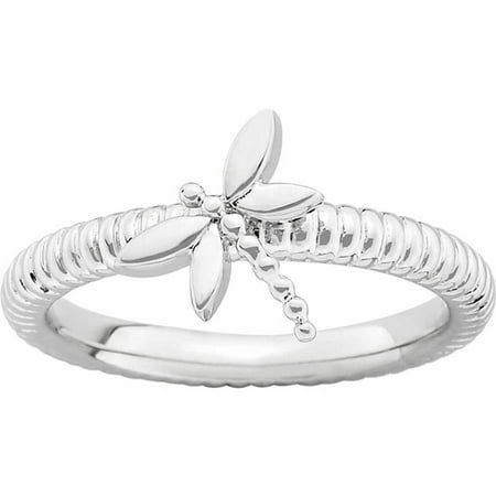 Stackable Expressions - Sterling Silver Dragonfly Ring - Walmart.com