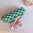 thumbnail image 5 of Checkered Cosmetic Bags, Make up Brushes Cases, Small Makeup Bag Purse, Travel Toiletry Zipper Pouch, for Women, 5 of 6