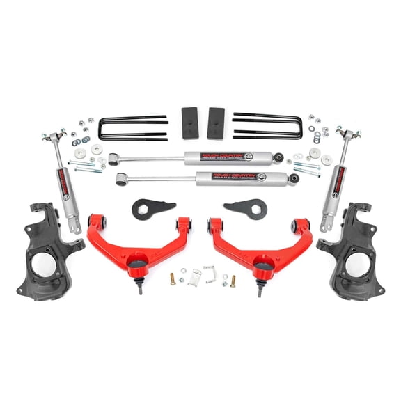 Rough Country 3.5" Lift Kit for 2011-2019 Chevy/GMC 2500/3500 2WD/4WD - 95730RED