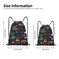 thumbnail image 2 of Gaeub Basketball Drawstring Backpack Bag Sport Gym Sackpack Heavy Duty String Backpack for Men Women-Medium, 2 of 6