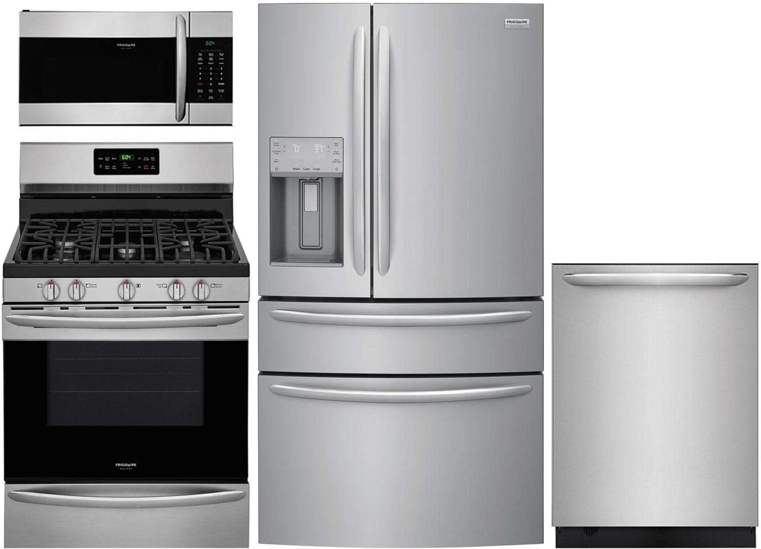 Frigidaire 4 Piece Kitchen Package FG4H2272UF 36"4 Door French Door