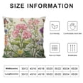 thumbnail image 5 of QZHH  Wild Flowers Leaves Throw Pillow Case Cushion Cover Botanical Spring Composition with Butterfly, Botanic, Watercolor Herbs Decorative Throw Pillow Covers Cushion Case for Sofa, 5 of 5