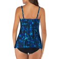 thumbnail image 2 of Maillots de Bain Deux Pièces pour Femmes Ensemble Tankini Imprimé Rétro Maillots de Bain Col en U, 2 of 4