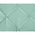 thumbnail image 3 of Chezmoi Collection Berlin Seafoam Green Pinch Pleat Twin Comforter Set, 2-Piece, Soft Pintuck, Lightweight All Season Microfiber Bedding, 3 of 8