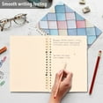 thumbnail image 4 of FORMRS 1-Subject Spiral Notebook 8" x 5" College Ruled 60 Refillable Sheet A5 Hard Cover, Beige Art Pattern, 4 of 7