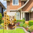 thumbnail image 6 of Summer Wolf Garden Flag Double Sided Polyester 12x18 Inch Sunflower Outdoor Decorative Yard Flag for Home Farmhouse Patio, 6 of 6