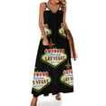 thumbnail image 2 of Las Vegas Welcome sign Sleeveless Dress women's clothing summer novelties woman dress Long veiled dresses, 2 of 6