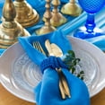 thumbnail image 6 of Uxcell Satin Table Napkins Polyester Table Napkin for Weddings and Restaurants White, 6 of 6
