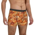 thumbnail image 5 of Men's Boxer Briefs, Hippie Flower Soft Comfy Mens Underwear Boxer Briefs Breathable With Widen Waist, 5 of 7
