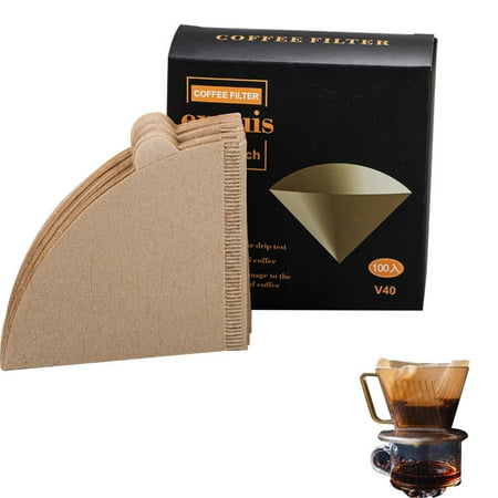 

Fovolat Coffee Filters 4 Cone Paper Paper Coffee Filters Single-Use 1-4 Cups For Pour Over Coffee Filter 100 Count Filters In 1 Pack Natural Brown Health & Household Unbleached For Pour best service