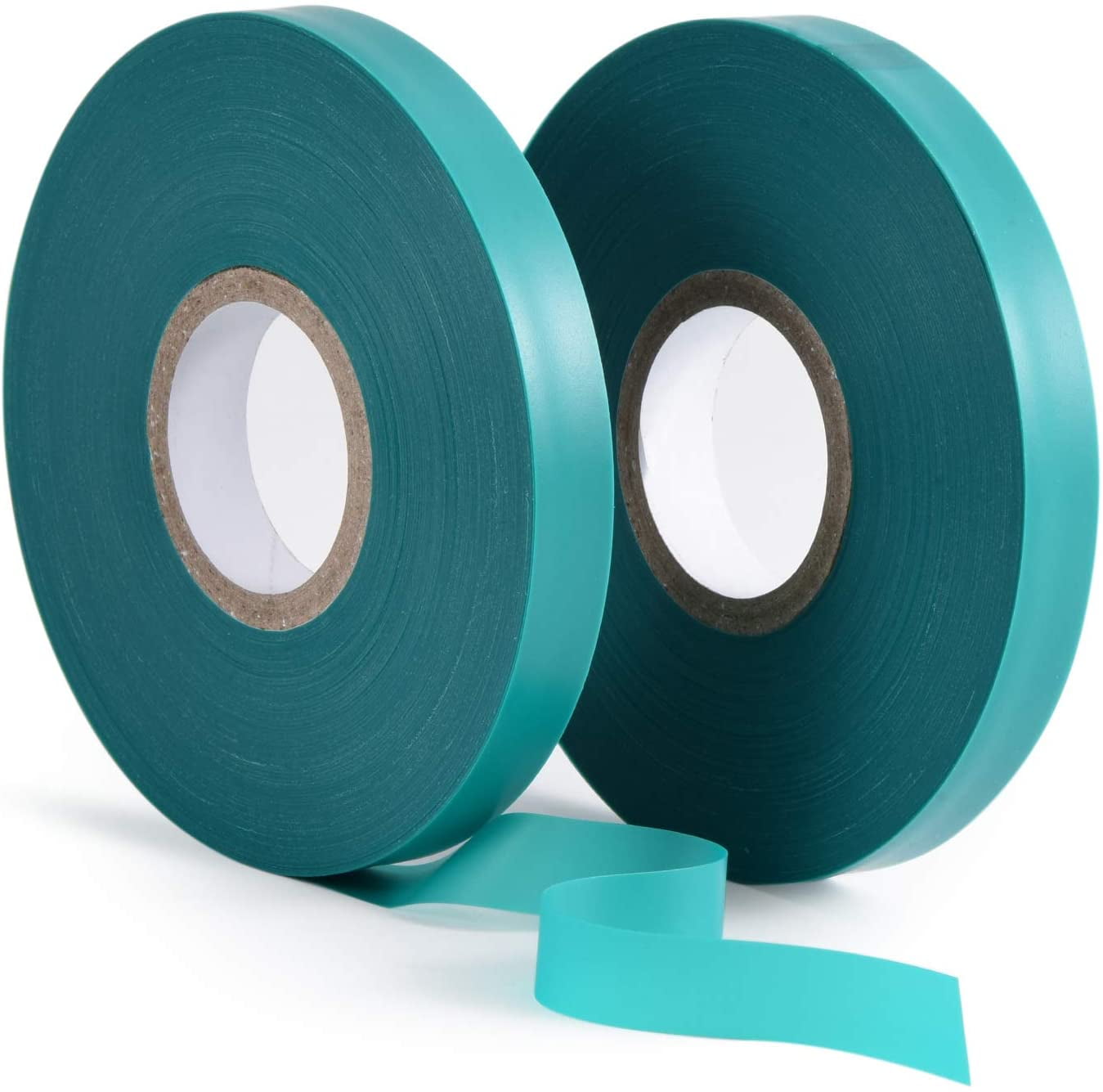 1 Inch Wide by 150 Feet Long Medoore 2 Rolls Stretch Tie Tape Garden Tie Tape Thick Plant Ribbon Garden Green Vinyl Stake for Indoor Outdoor Patio Plant Use