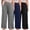 Set1, variant on Women's Plus Size Pajama Pants, High Waisted Wide Leg Lounge Pants with Pockets 3 Pack