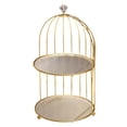 thumbnail image 5 of Esquirla Cosmetic Storage Rack Makeup Organiser Creative Desktop Kitchen Antique Souvenir Bathroom Cupcake Stand Dresser Organizer 2 tier, 5 of 8