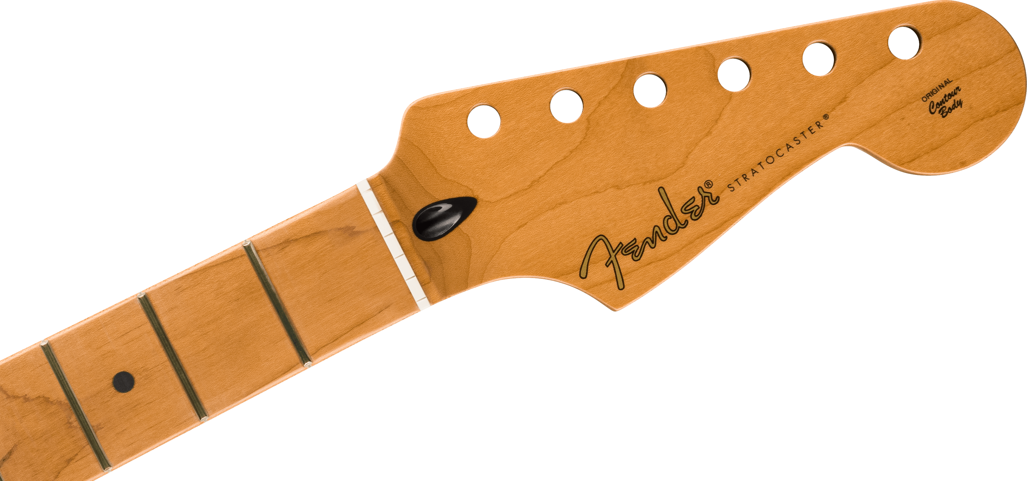 Fender Satin Roasted Maple Stratocaster Flat Oval Shaped Neck, Maple Fingerboard