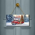 thumbnail image 2 of Santa is Coming English Springer Spaniel Merry Christmas Xmas Noel Truck Tree Landscape Wood Sign Springers Dog Lover Gifts Hanging Wall Home Decor - 02023, 2 of 5