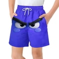 thumbnail image 1 of Pantalones cortos de bolsillo para niños con cordón elástico estampado casual traje de baño pantalones de cinco puntos, 1 of 8