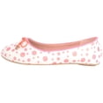 thumbnail image 4 of ABSOLUTE FOOTWEAR Childrens Kids Girls Slip On Glitter Sparkly Polka Dot Ballerina Style Dolly Shoes Pumps - White/Red - US Child 3, 4 of 7