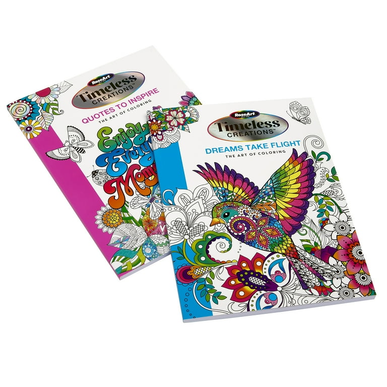 RoseArt Timeless Creations 37 Piece Coloring Case, Books, Color RoseArt Timeless Creations 37 Piece Coloring Case, Books, Color