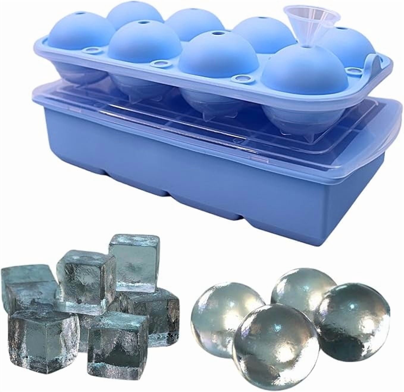 Crystal-Clear Ice Ball Maker 製氷皿 TINANA Crystal Clear Ice Ball Mold, Silicone Ice Sphere Maker, 2.5